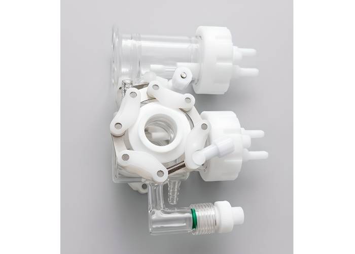 H-Type 3-Port Jacketed Photoelectrochemical Cell with Two Quartz Windows H-Type 3-Port Jacketed Photoelectrochemical Cell with Two Quartz Windows