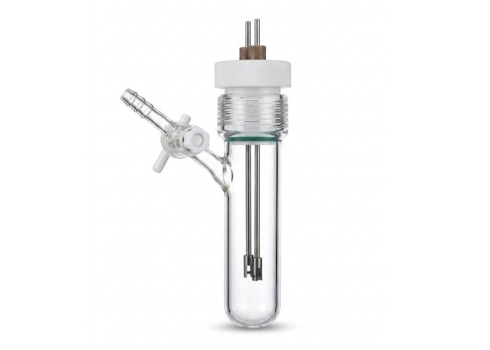 Small-Volume Sealed Electrolytic Cell with Ti Electrode Holders Small-Volume Sealed Electrolytic Cell with Ti Electrode Holders