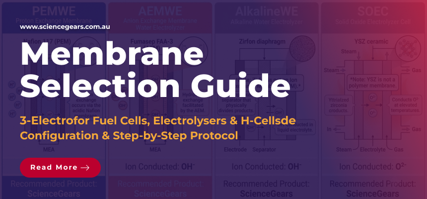 Membrane Selection Guide: Fuel Cells vs Electrolysers vs H-Cells — Which Membrane for Which Application? Membrane Selection Guide: Fuel Cells vs Electrolysers vs H-Cells — Which Membrane for Which Application?