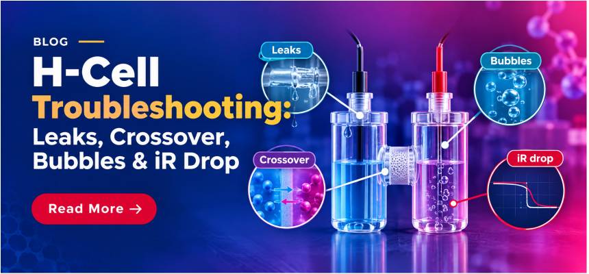 H-cell troubleshooting: membrane leakage, crossover, gas bubbles and reference electrode placement H-cell troubleshooting: membrane leakage, crossover, gas bubbles and reference electrode placement
