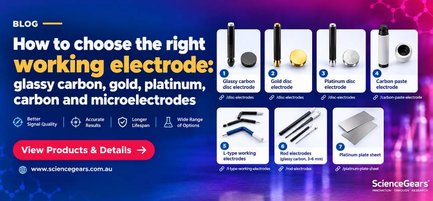 How to choose the right working electrode: glassy carbon, gold, platinum, carbon and microelectrodes How to choose the right working electrode: glassy carbon, gold, platinum, carbon and microelectrodes