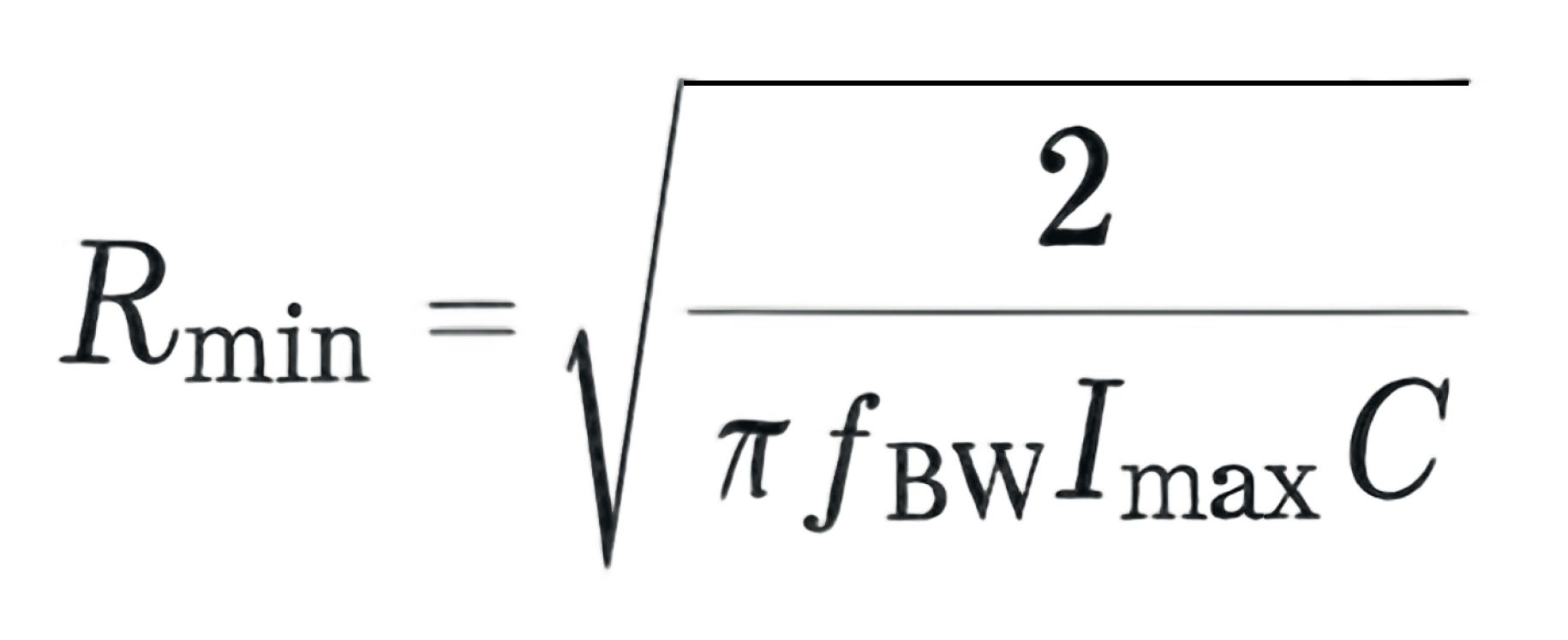 Formula for Calculating Minimum Series Resistance to Stabilise a Potentiostat