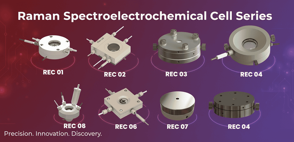 Raman Spectroelectrochemical Cell Series (REC-01 to REC-09)