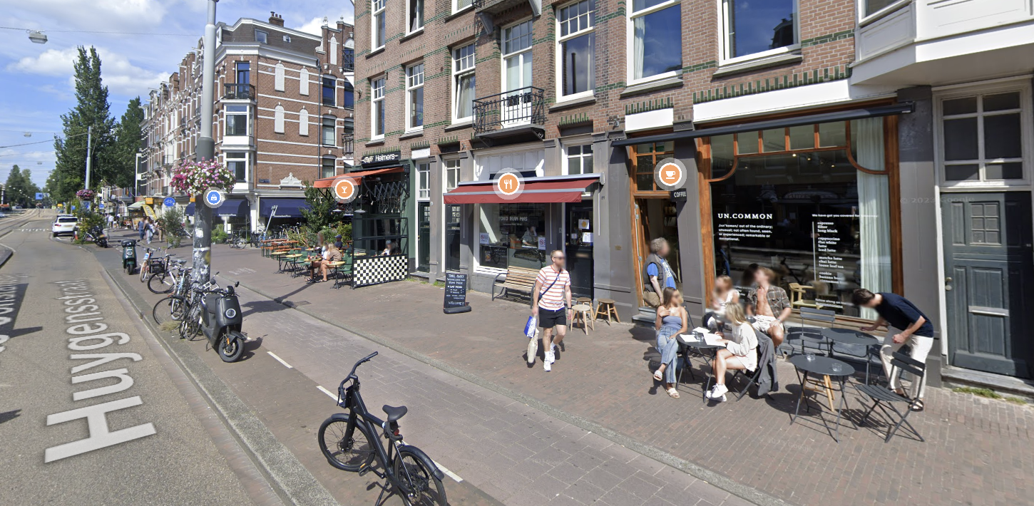 An example of mixed use in Amsterdam, Netherlands. 