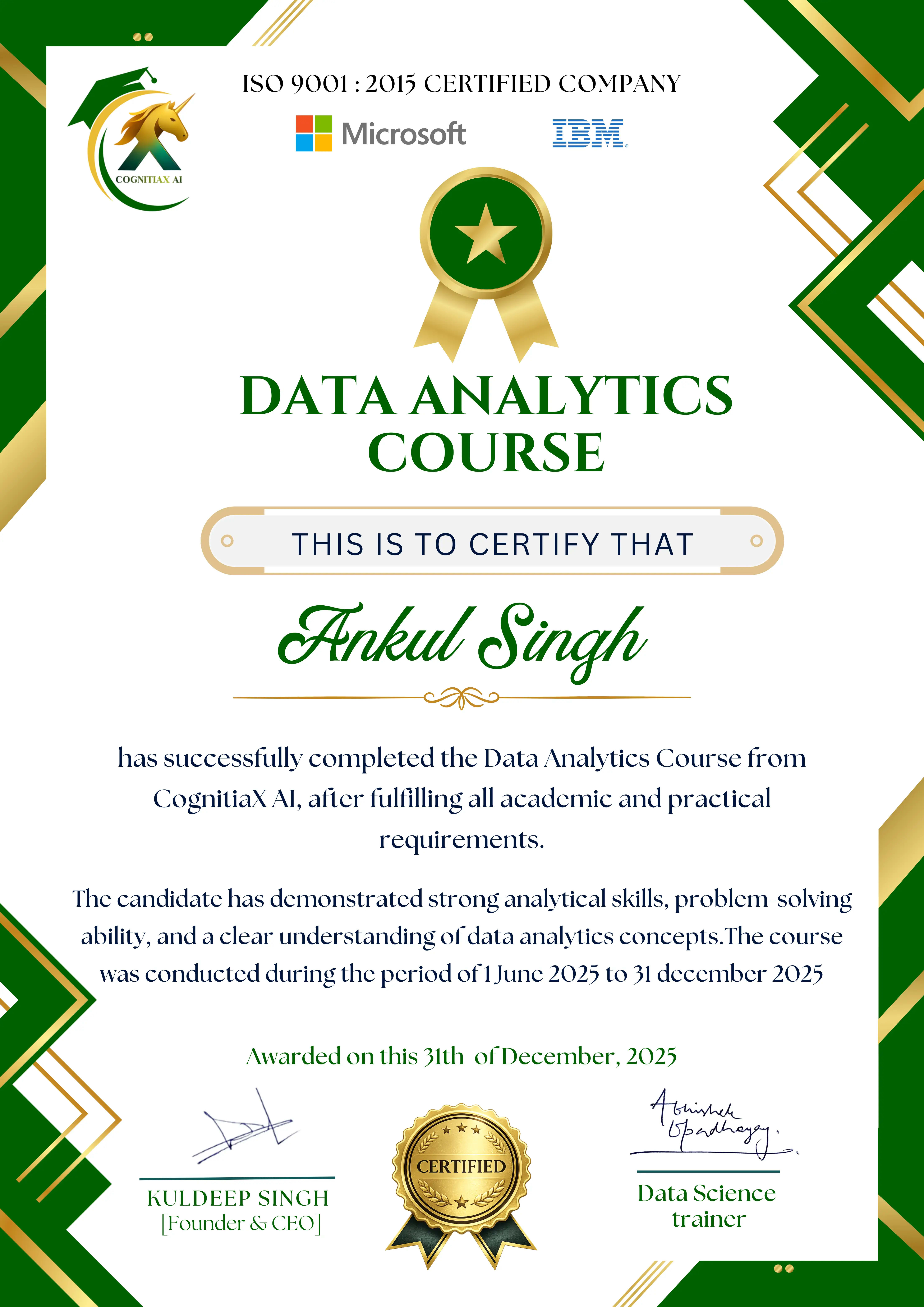 Data Analytics Course