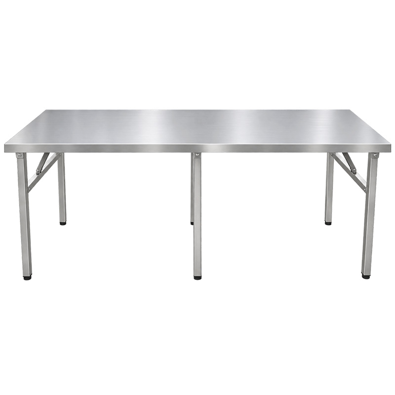 180×70×72 cm économique table pliante en acier inoxydable · table