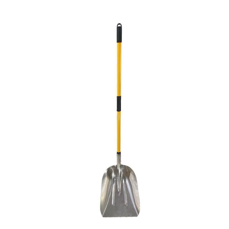 Manganese Steel Snow Shovel with Long Handle