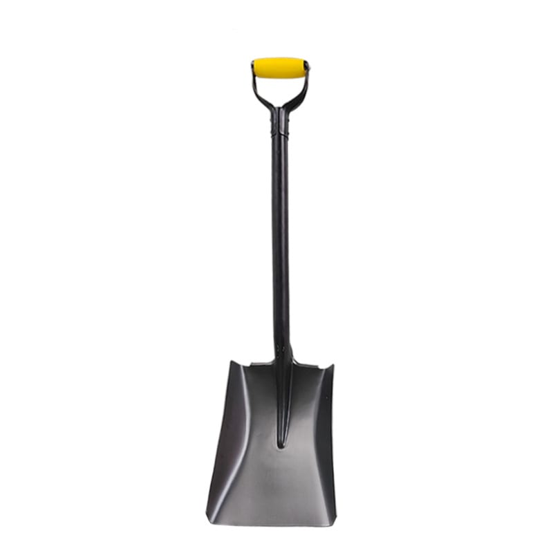 Manganese Steel Square Scoop Shovel with Steel Handle