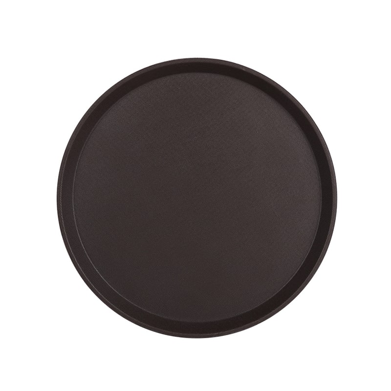 Plastic Serving Tray Round PP Non-Slip Food Service Tray