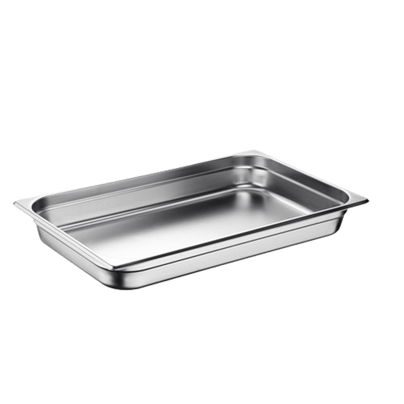 Anti-jam stainless steel GN pan 1/1 size 2 1/2" (65 mm) – widely used in buffet setups.