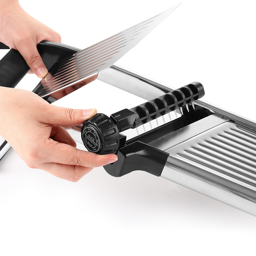Stainless Steel Adjustable Mandoline Slicer with Foldable Design from RUITONGS (4)