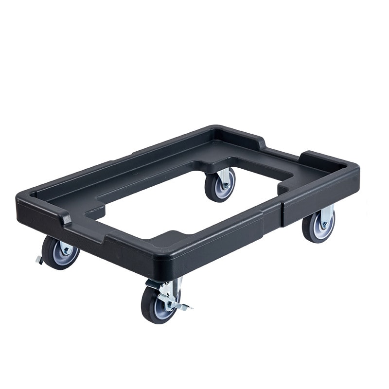 Food Pan Carrier Dolly 330 lb Capacity Black Transport Base from RUITONGS