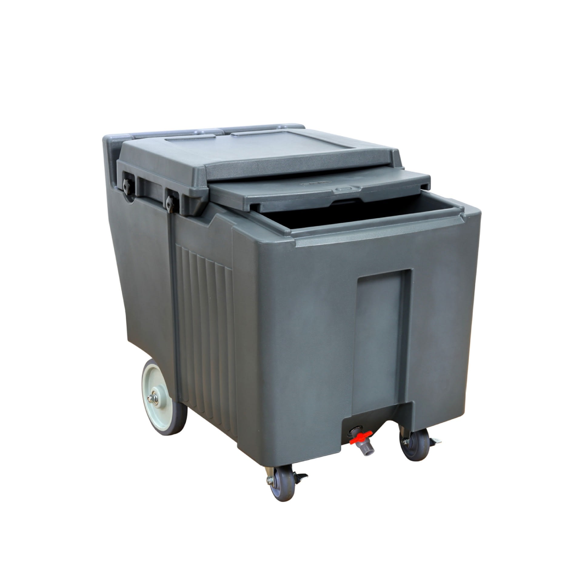 Mobile Ice Bin 125 lb Capacity Grey Ice Storage Cart from RUITONGS (2)