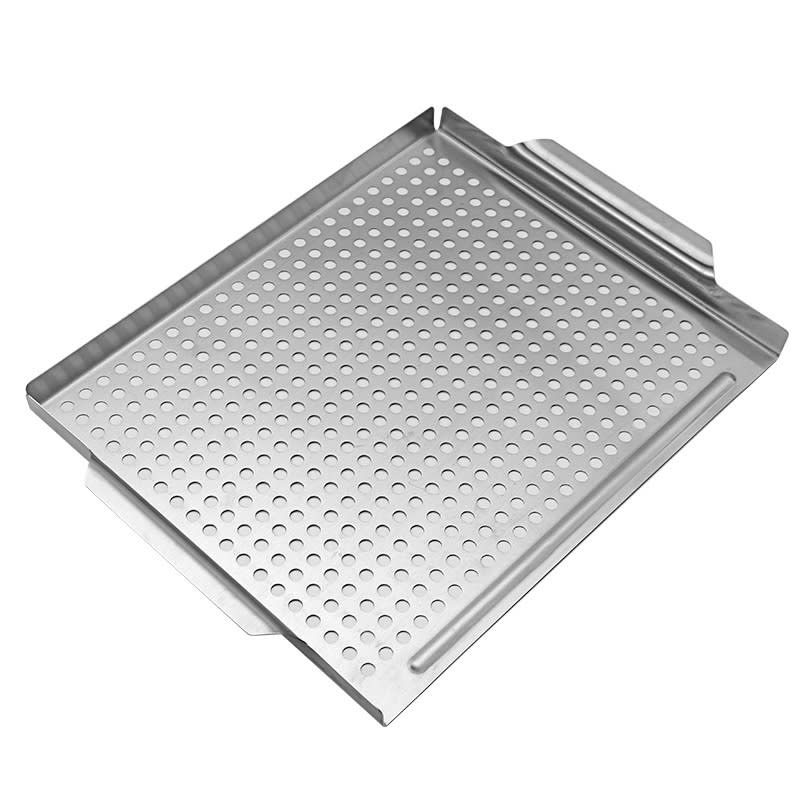 BBQ Grill Tray Stainless Steel Perforated Grilling Pan from RUITONGS