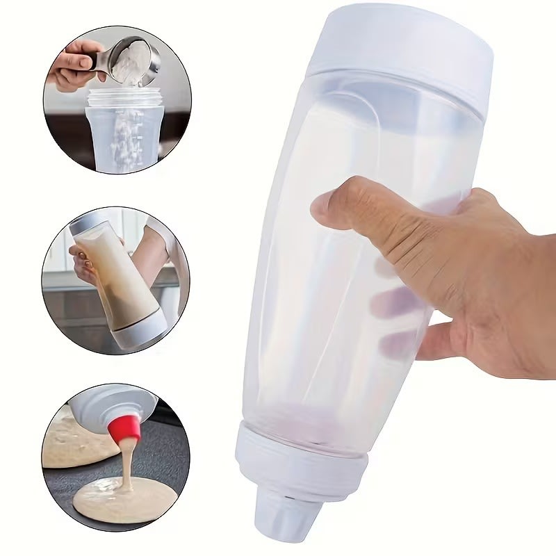 Pancake Batter Dispenser Bottle with Mixing Ball from RUITONGS