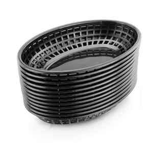 Plastic Fast Food Serving Basket Set of 12 Oval Food Baskets from RUITONGS