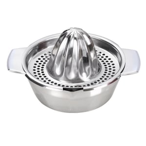 Stainless Steel Manual Citrus Juicer with Strainer Bowl