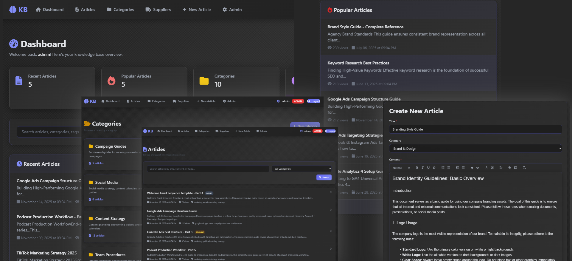 Knowledge Base Web Application