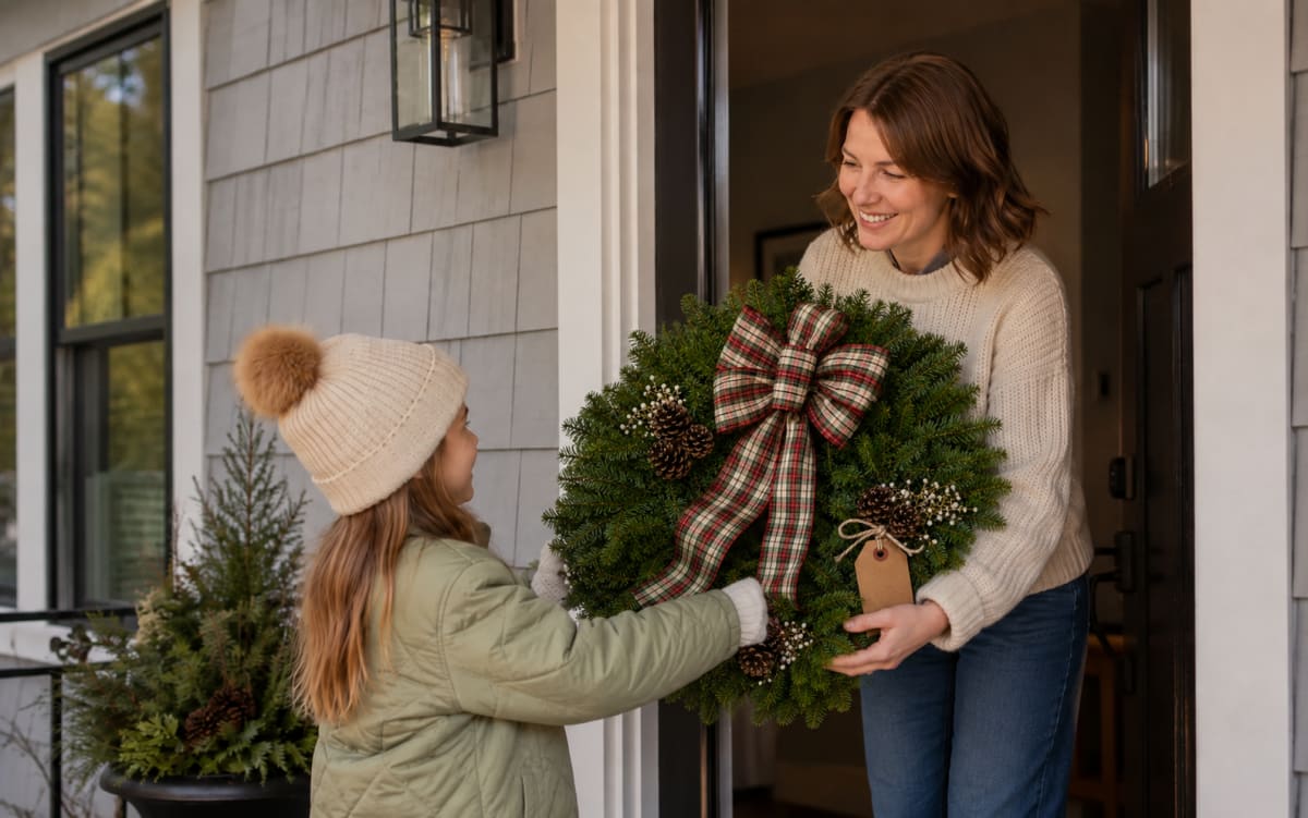 Fresh Christmas wreath fundraiser from Rockdale Wreaths
