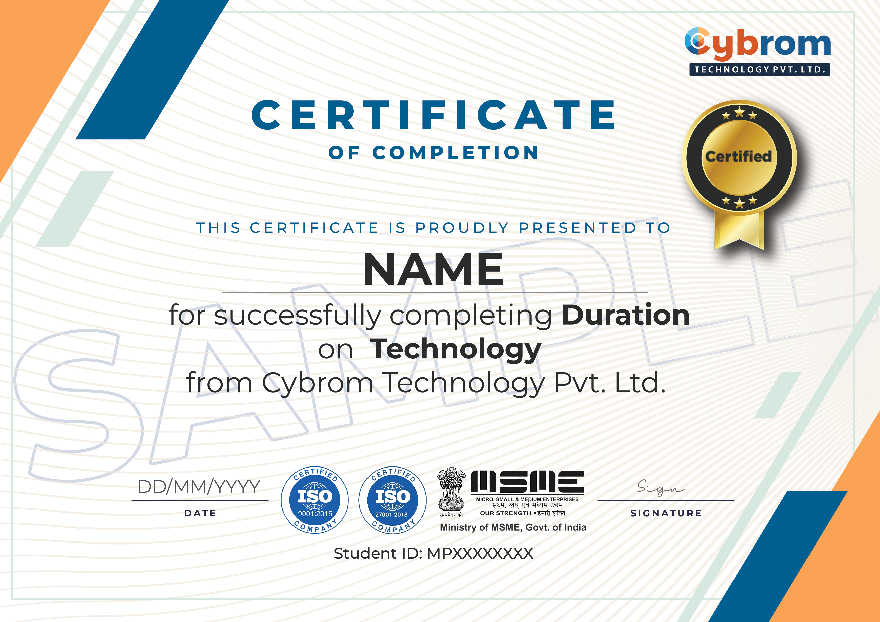 Certificate Preview