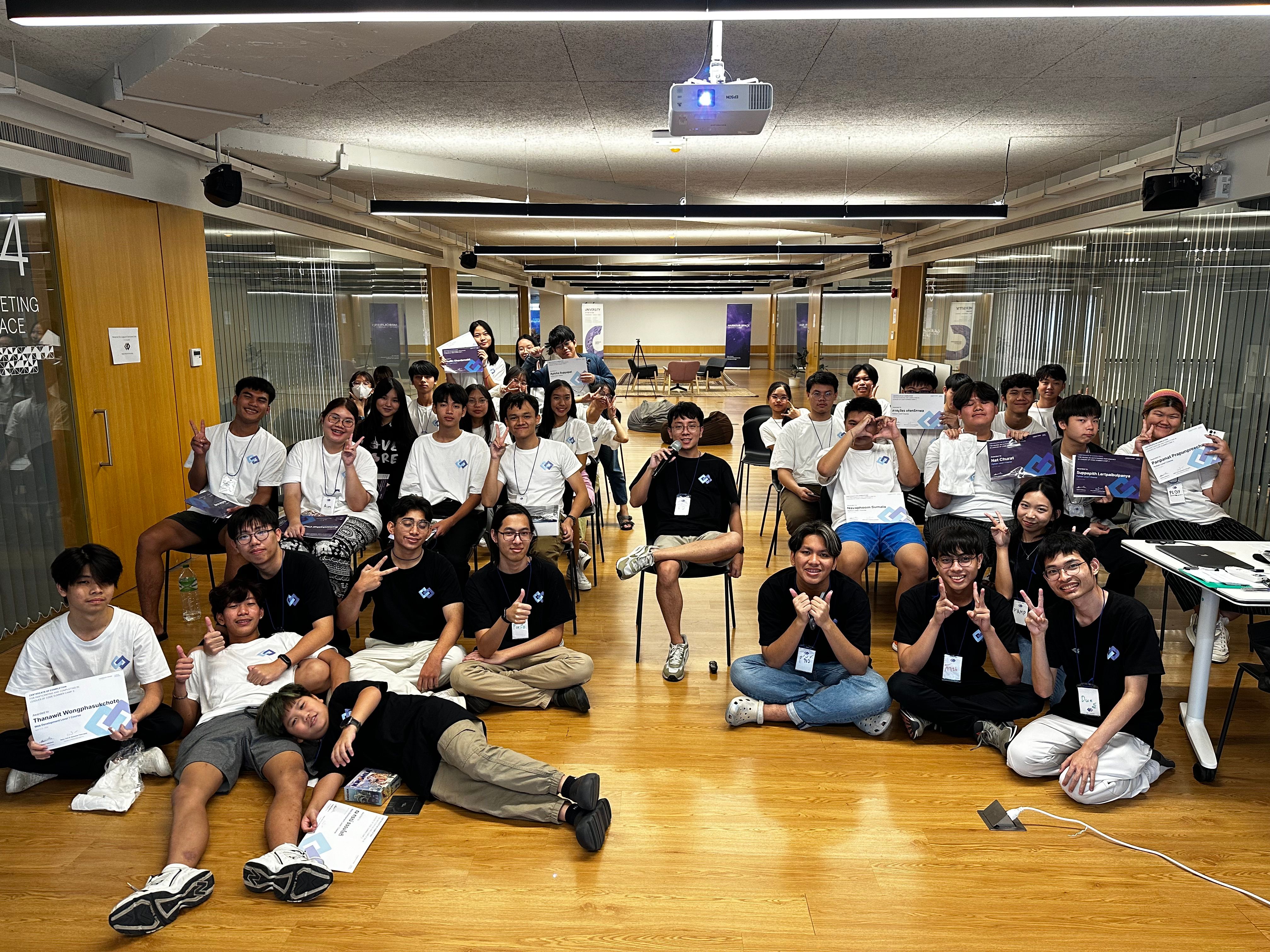 ภาพกลุ่มจาก Leagues of Code summer camp ปีสาม