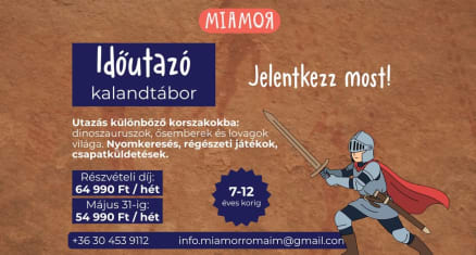 🦖 Időutazó kalandtábor a Miamorban a Római-parton - 2. turnus