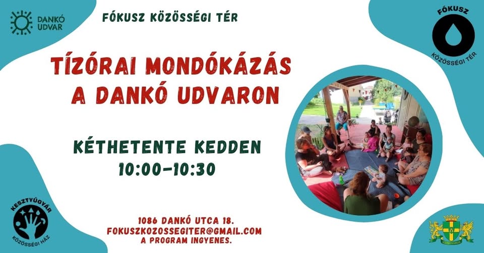 Tízórai mondókázás a Dankó udvaron