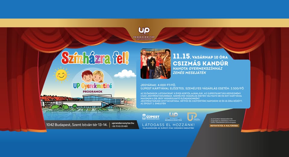 Színházra fel! UP Gyerekmatiné - Csizmás kandúr