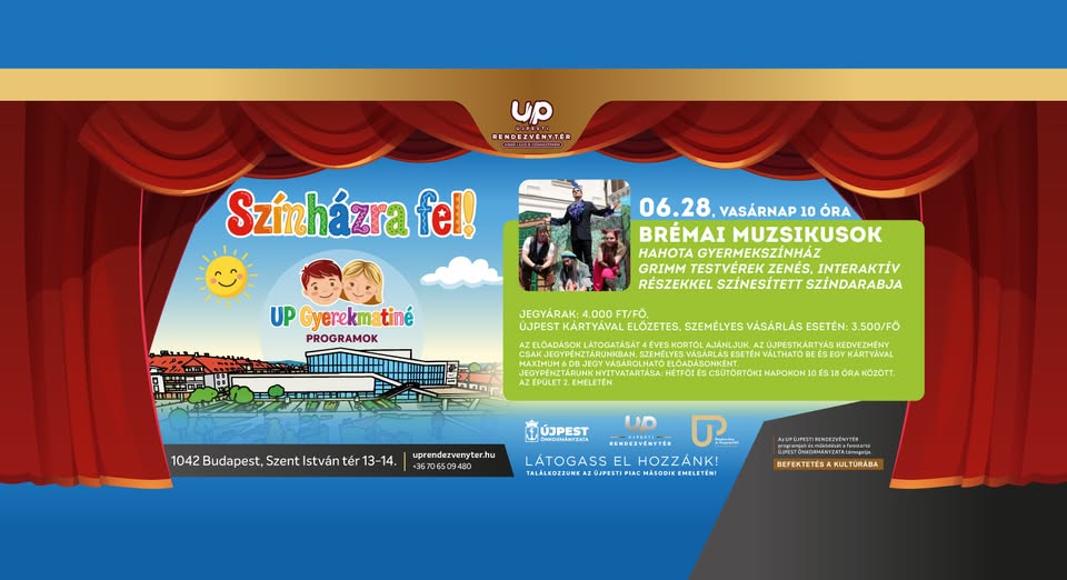 Színházra fel! UP Gyerekmatiné - Brémai muzsikusok