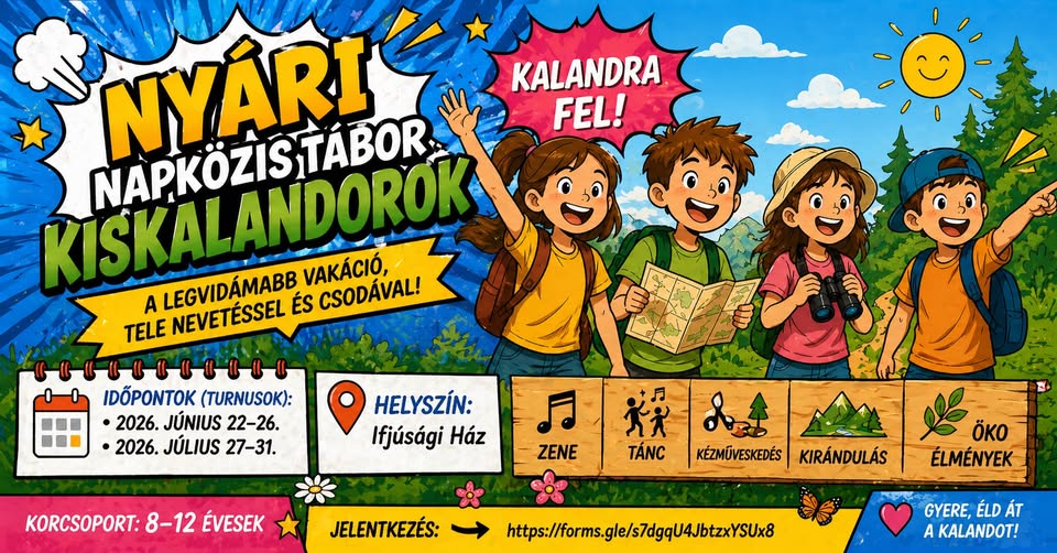 Nyári Napközis Tábor – KisKalandorok