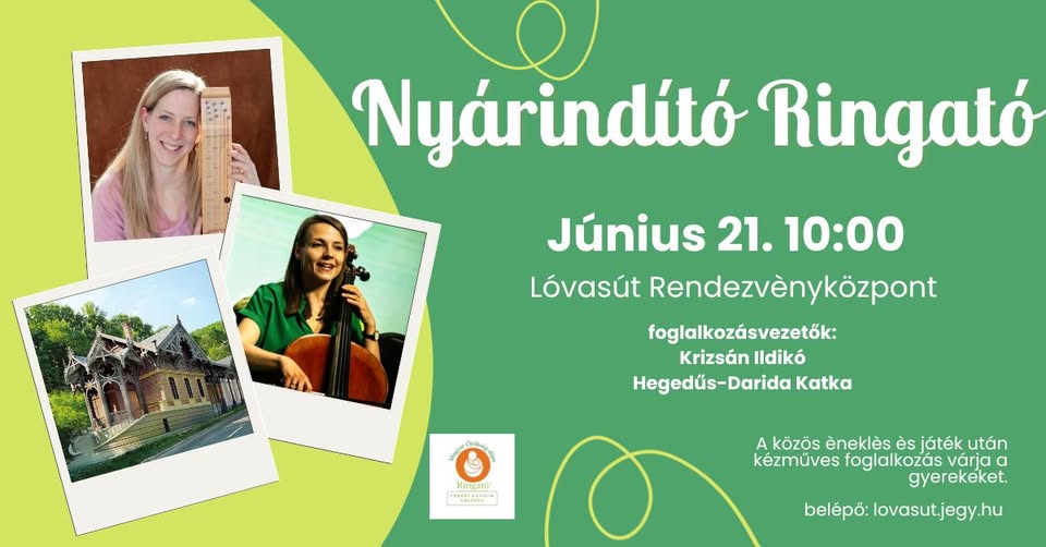 Nyárindító Ringató koncert - Kézműves foglalkozással