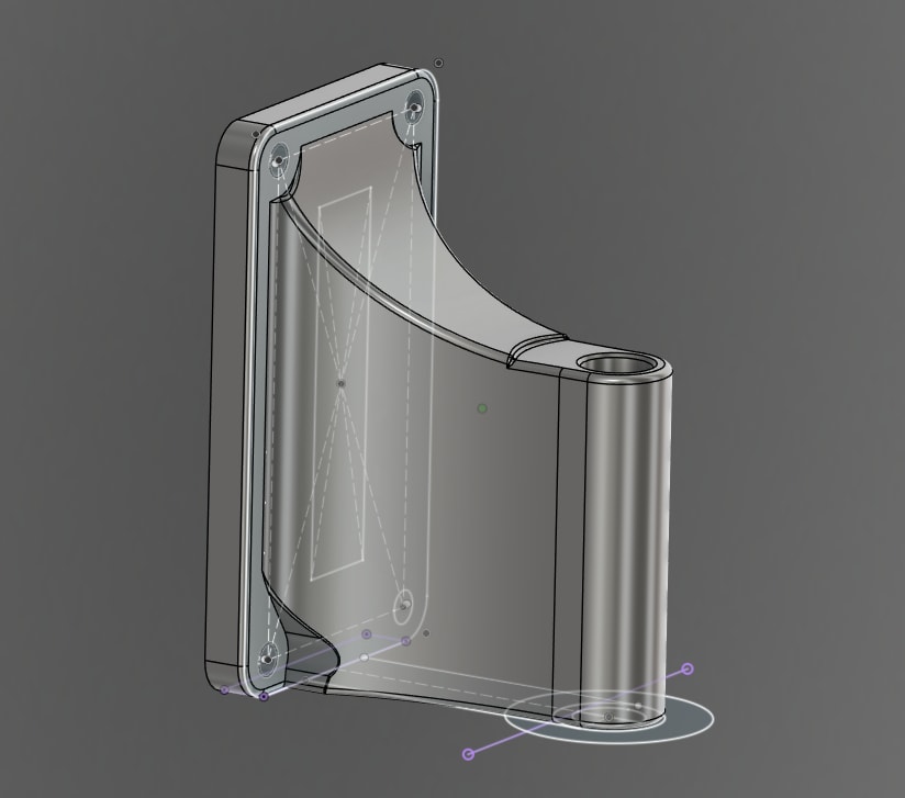 Modèle 3D paramétrique de la pièce sous Fusion 360