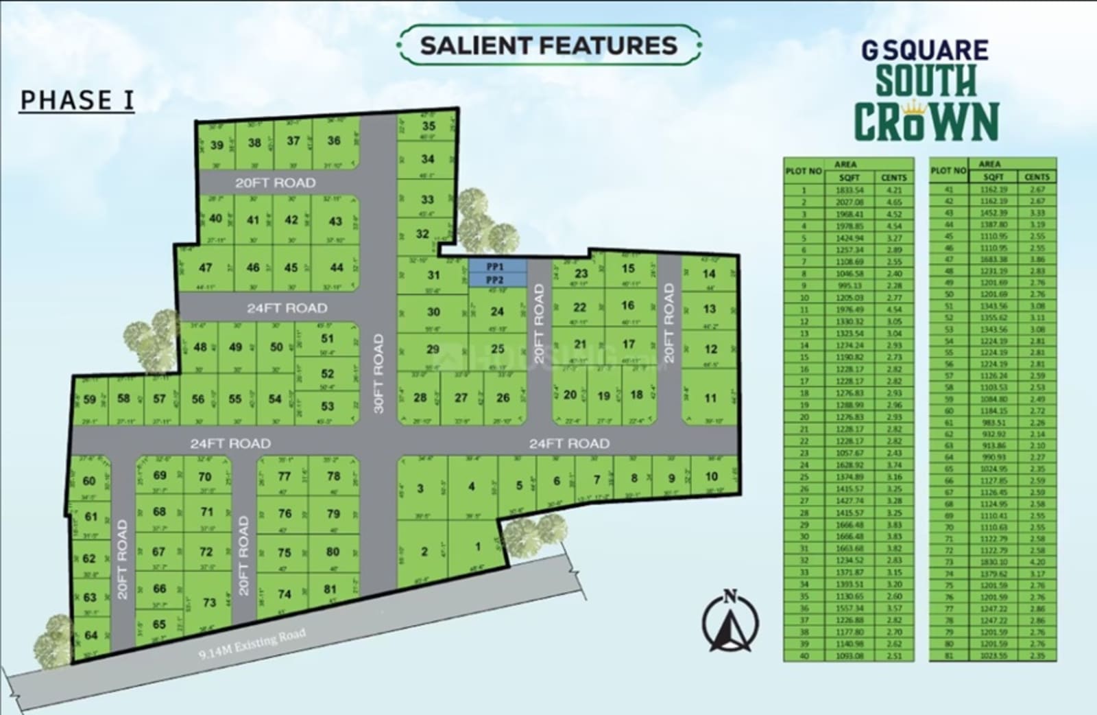 G Square South Crown — site layout plan