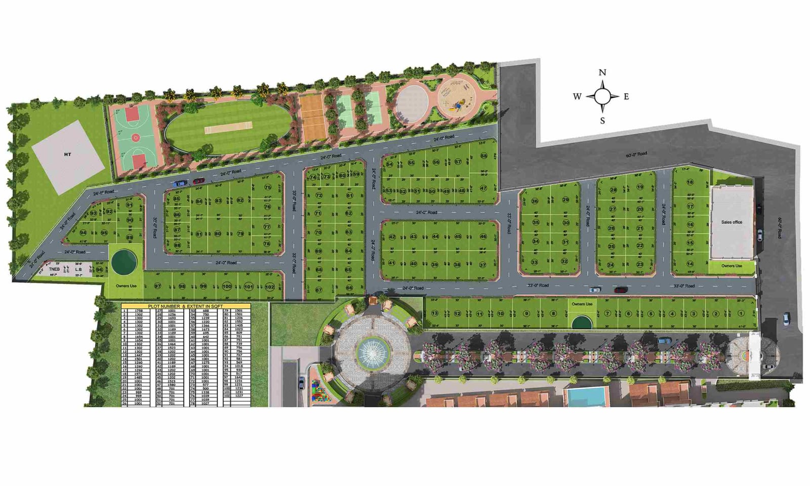 Alamo XS Real Castilo — site layout plan