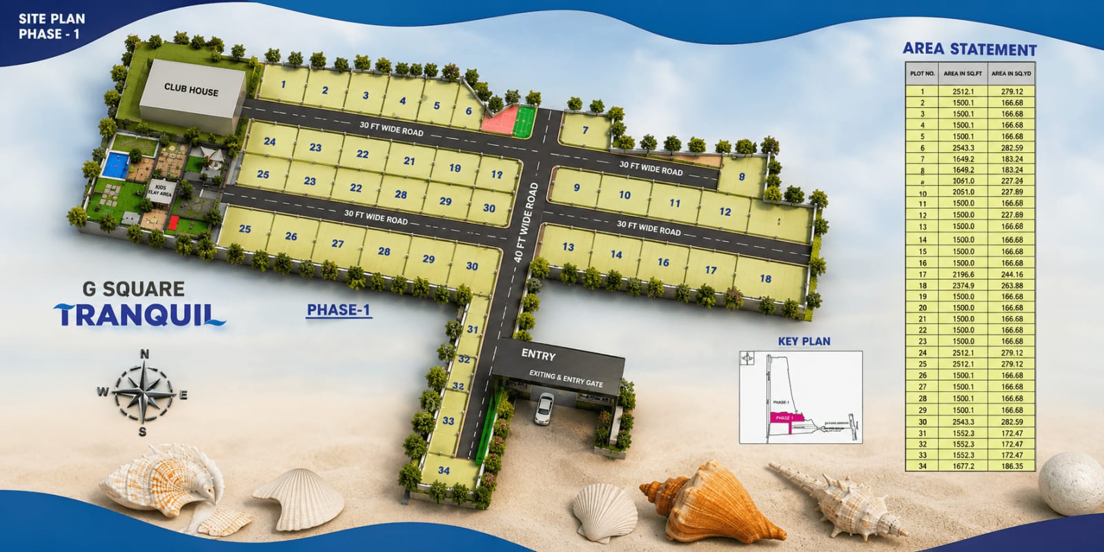 G Square Tranquil — site layout plan