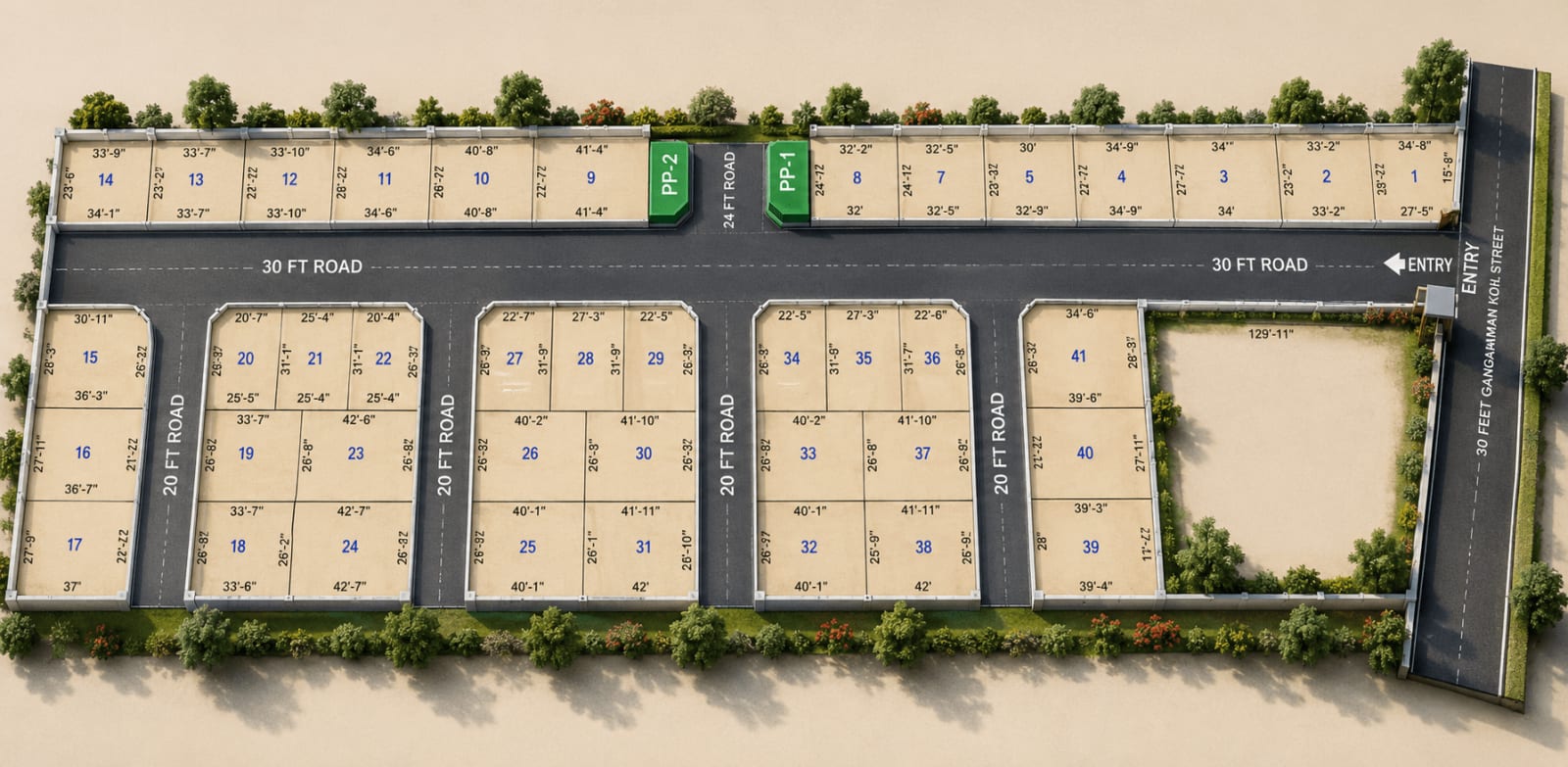 G Square Crystal — site layout plan