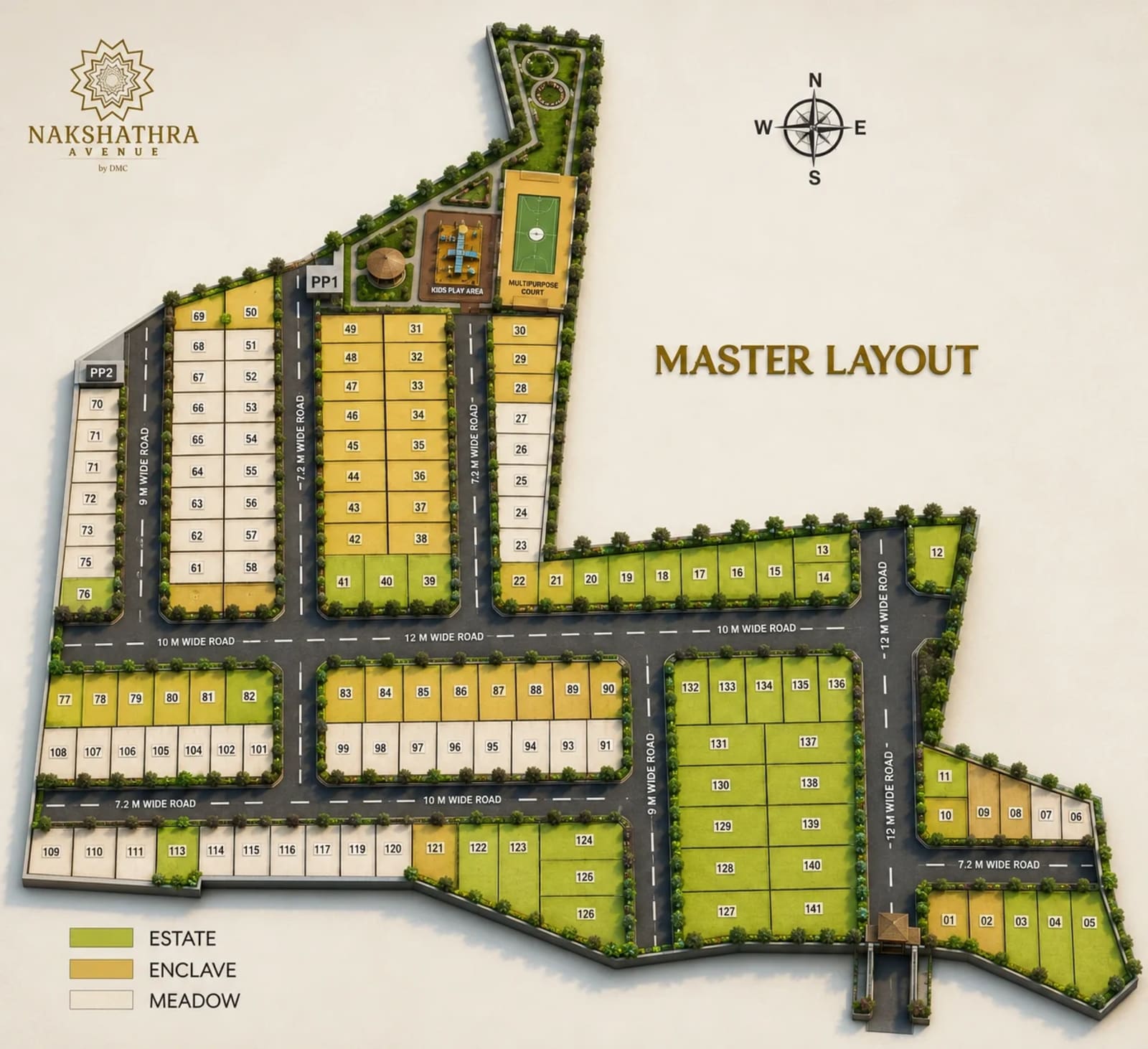 DAC Nakshathra Avenue — site layout plan