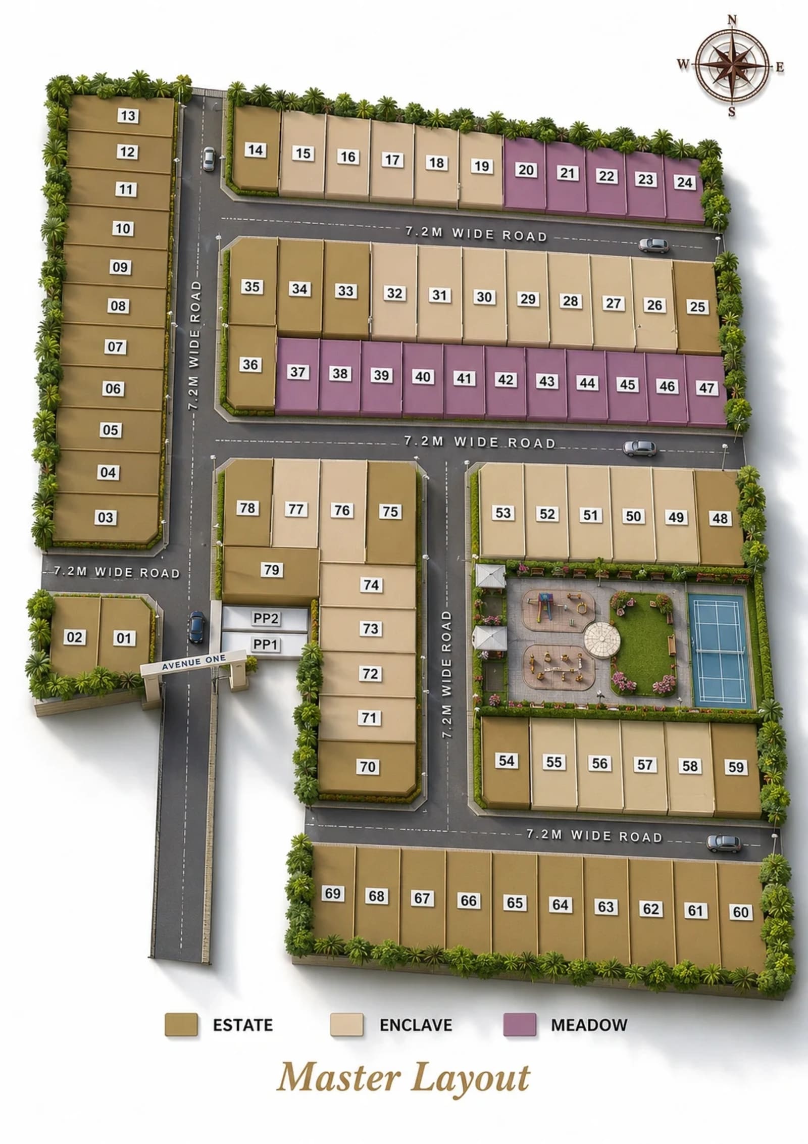 DAC Avenue One — site layout plan