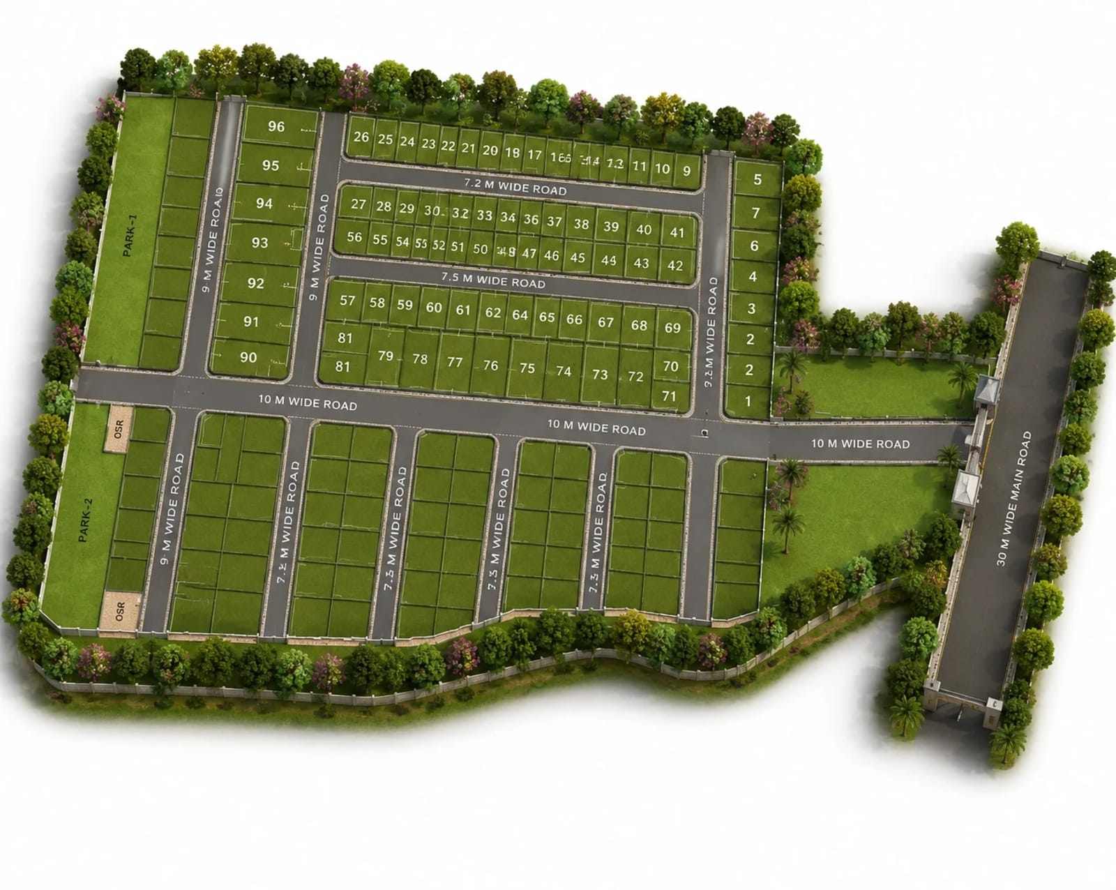 DRA Avalon — site layout plan