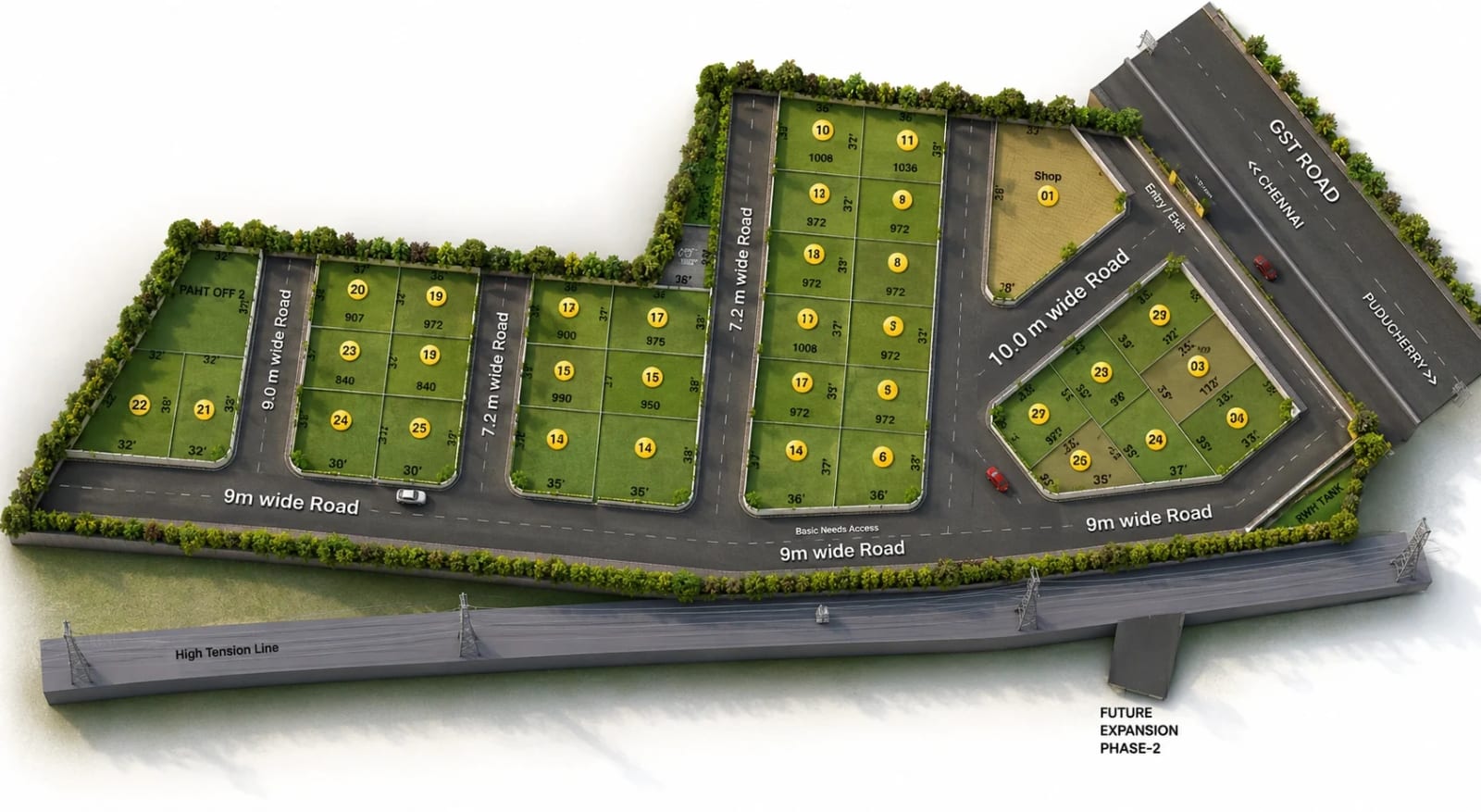 DRA Secura — site layout plan
