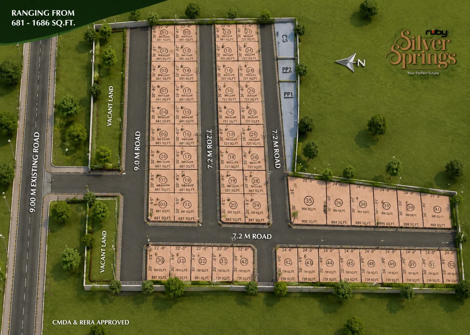 Ruby Silver Springs — site layout plan