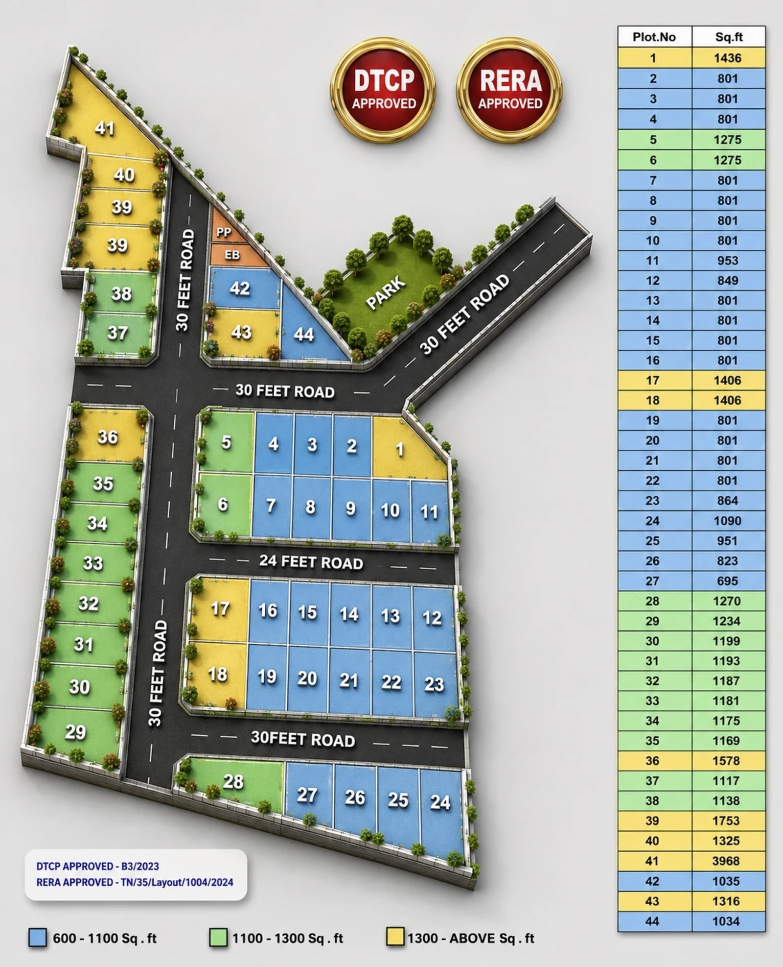RLD Royal Garden — site layout plan