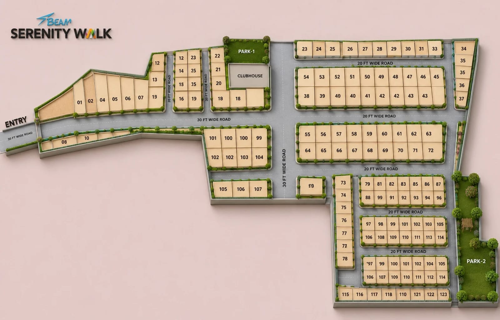 S&P Serenity Walk — site layout plan