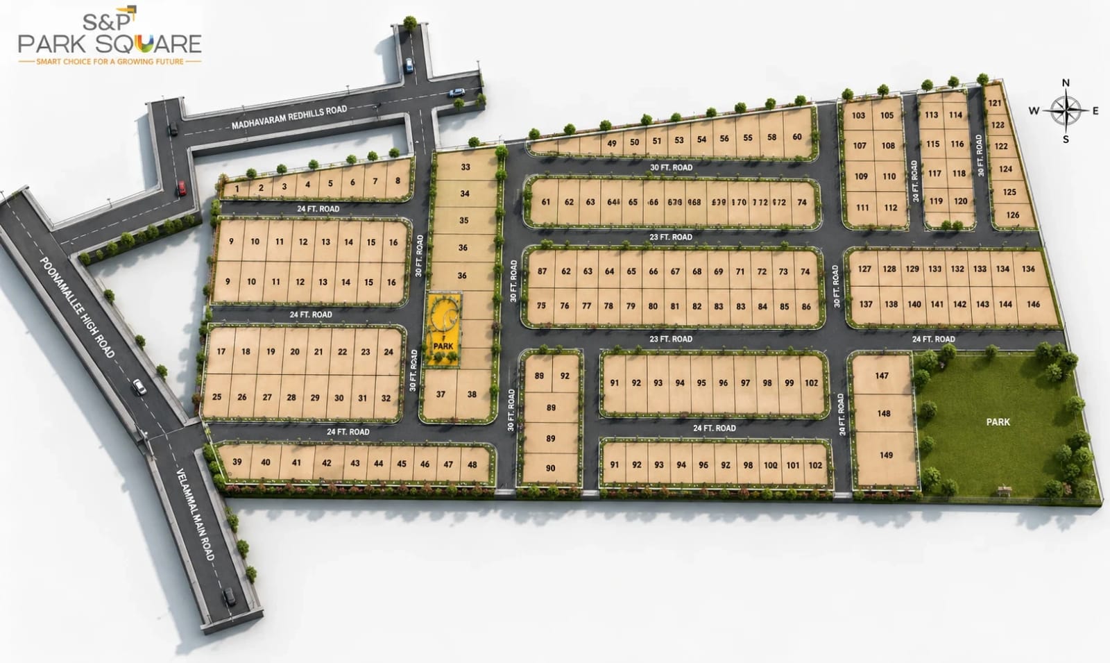S&P Park Square — site layout plan