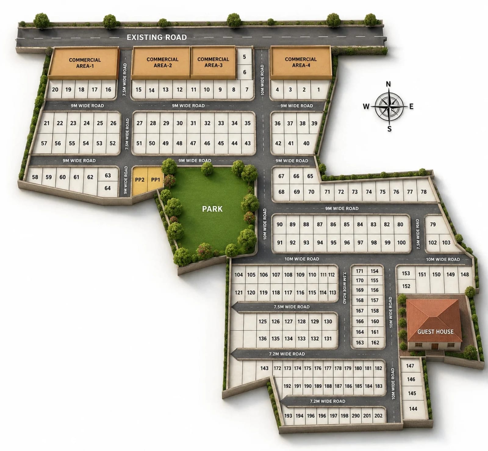 S&P The Crest — site layout plan