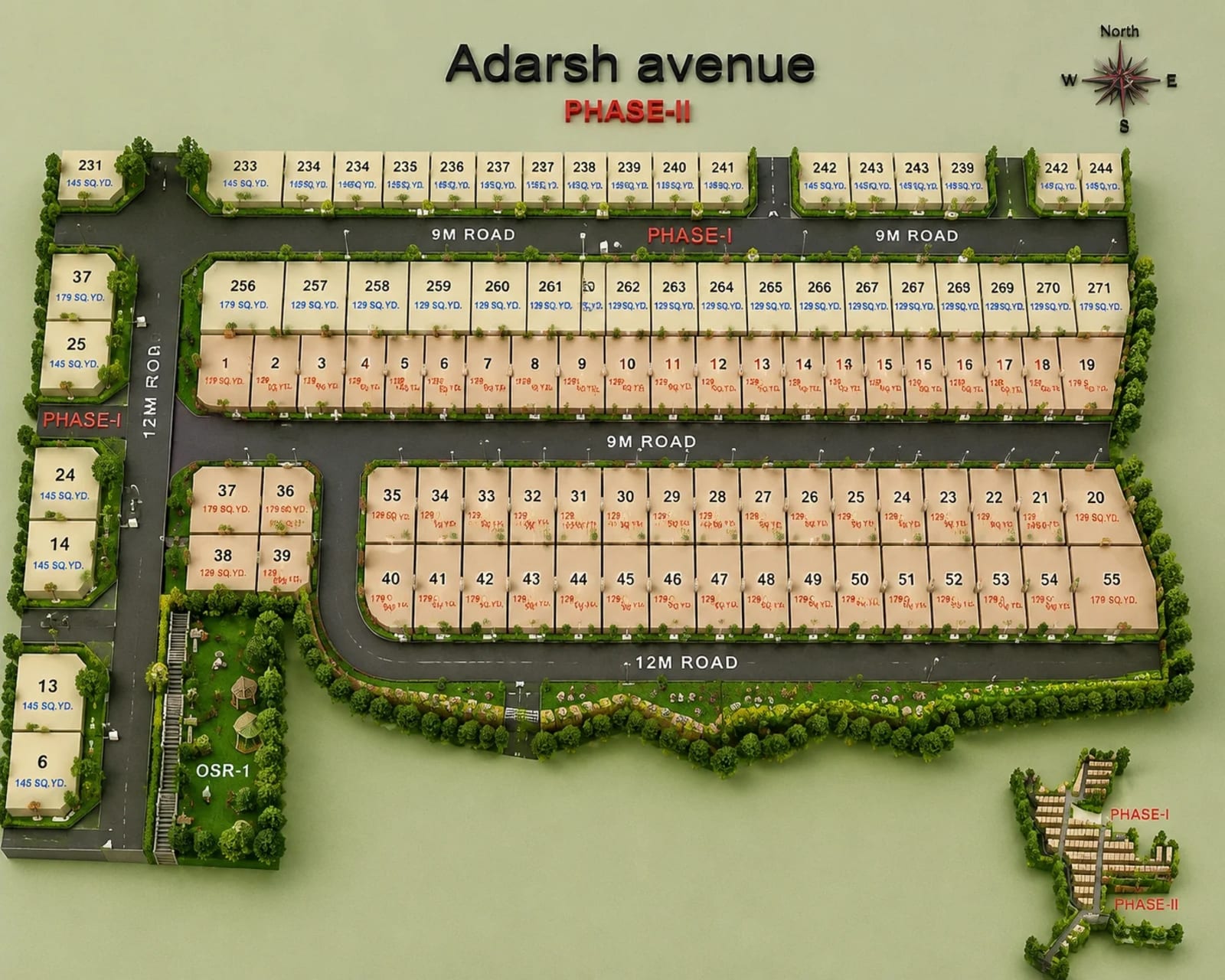 Jains Adarsh Avenue Phase II — site layout plan