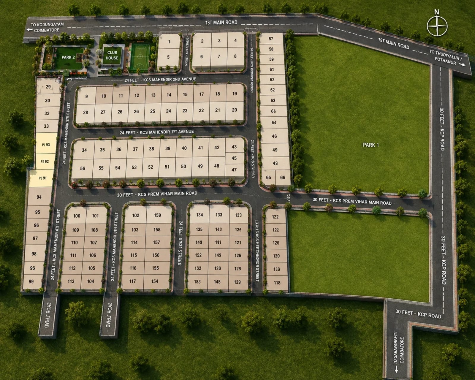 KG Shree Prem Vihar — site layout plan