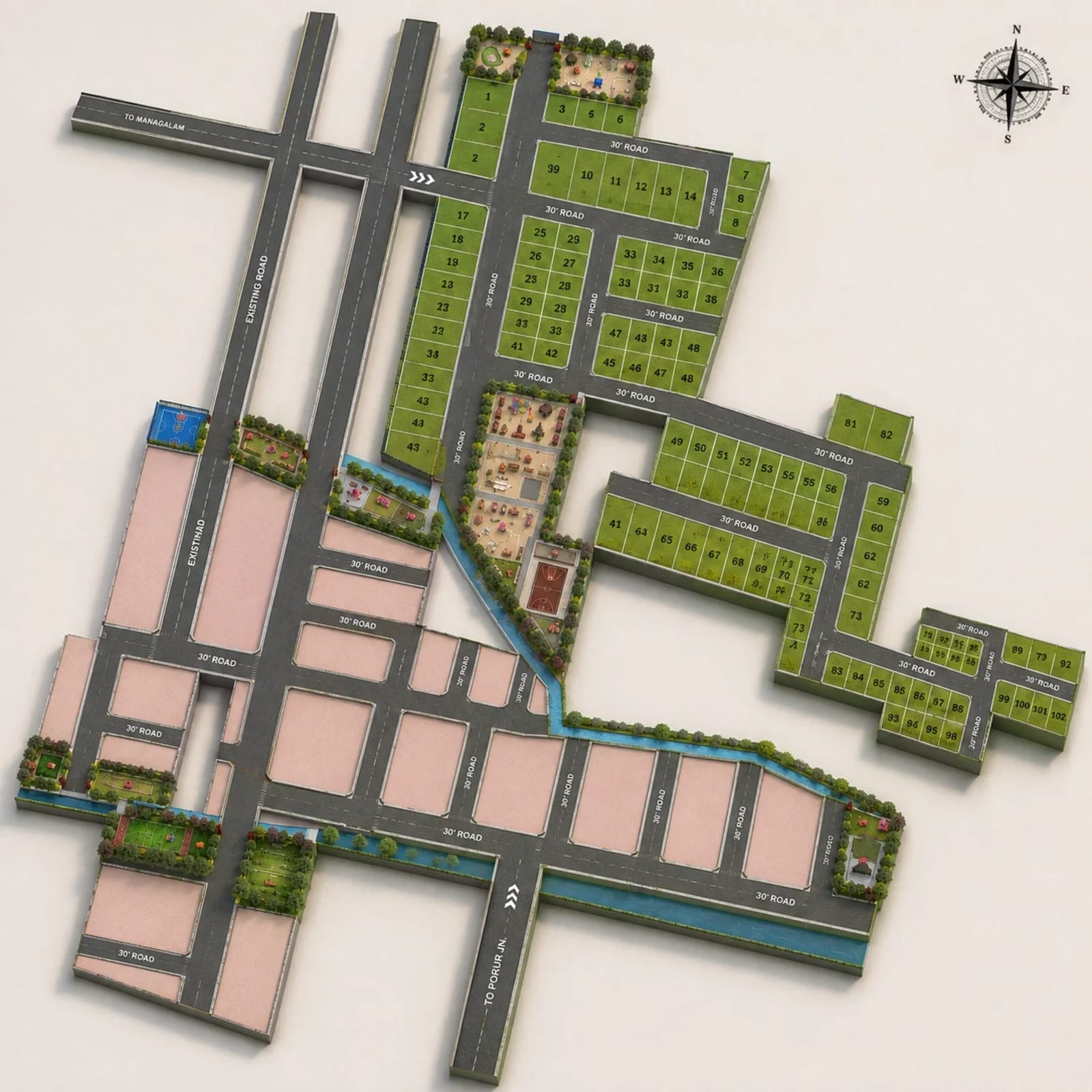 Shriram Subham — site layout plan