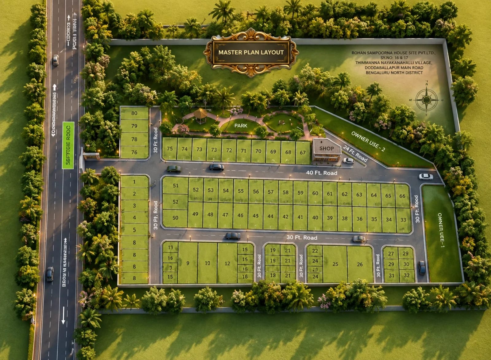 Propshell The Saga — site layout plan