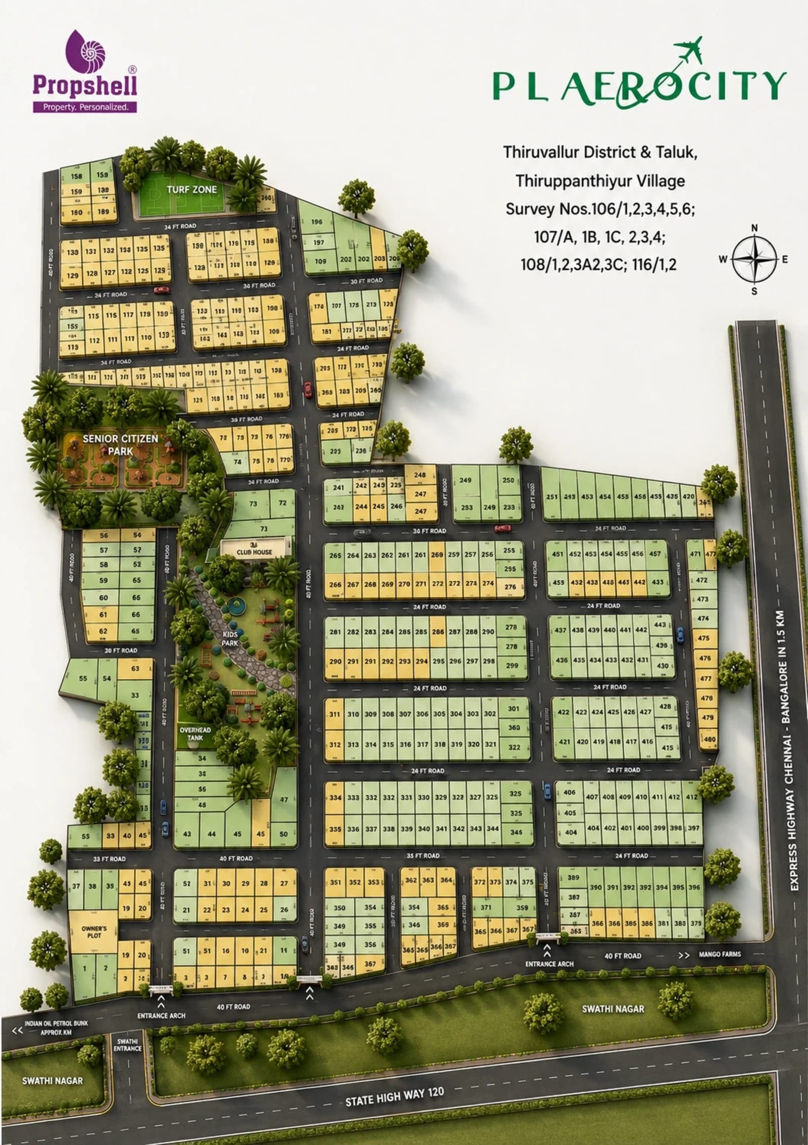 Propshell PL Aerocity — site layout plan